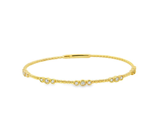 Elegant Gold Diamond Bracelet