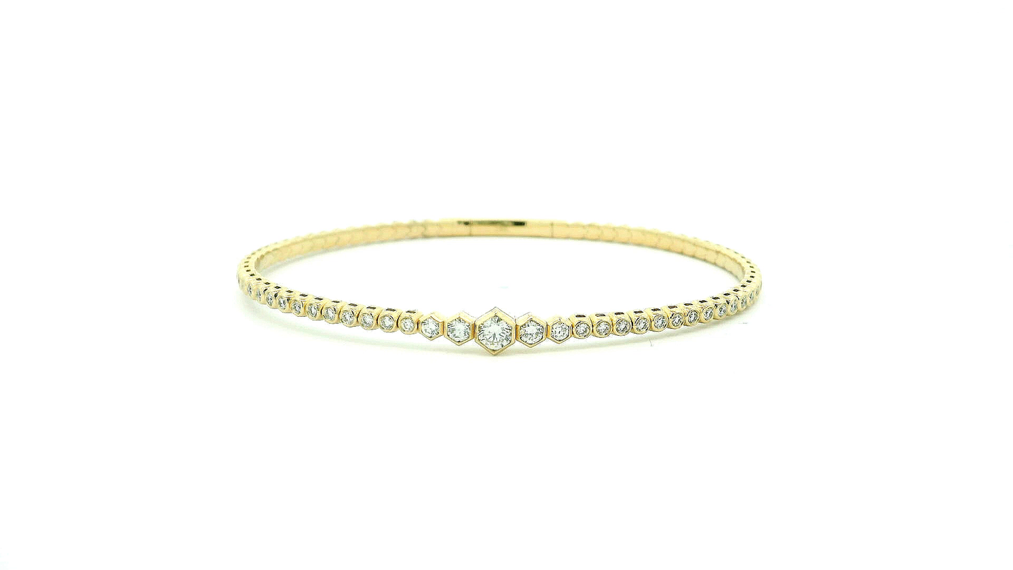 Elegant Bracelet with Diamond Accents