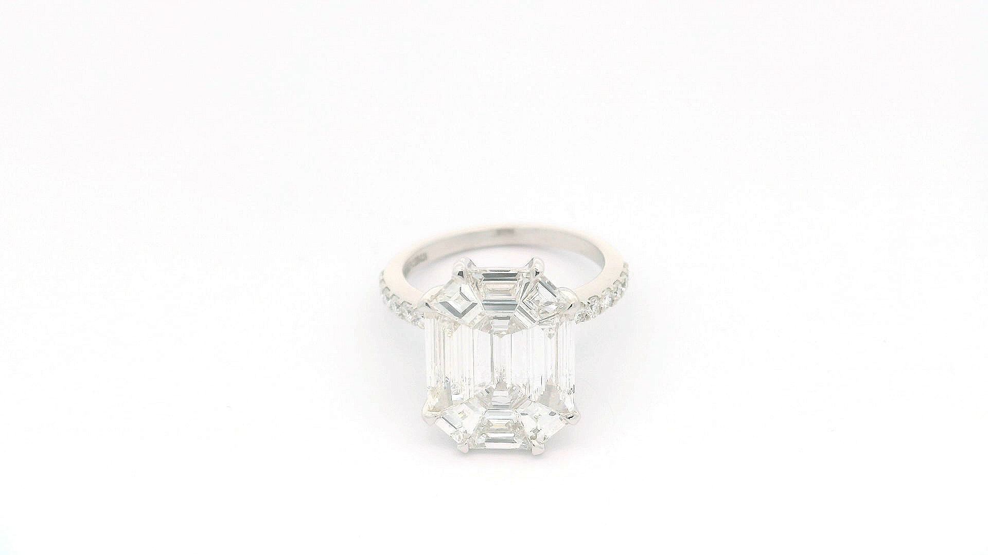 Elegant Emerald-Cut Diamond Ring