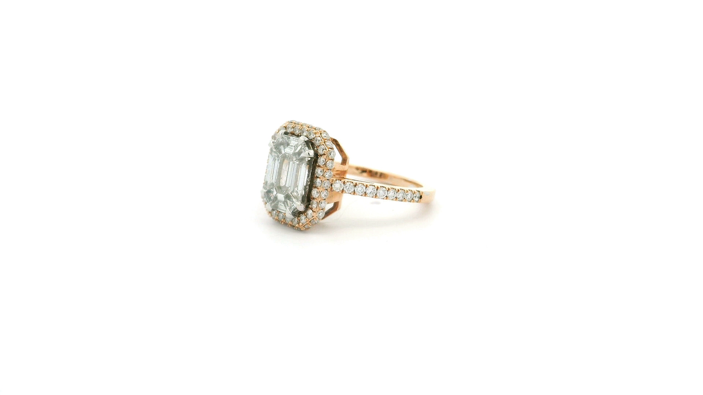 Elegant Emerald Cut Diamond Ring