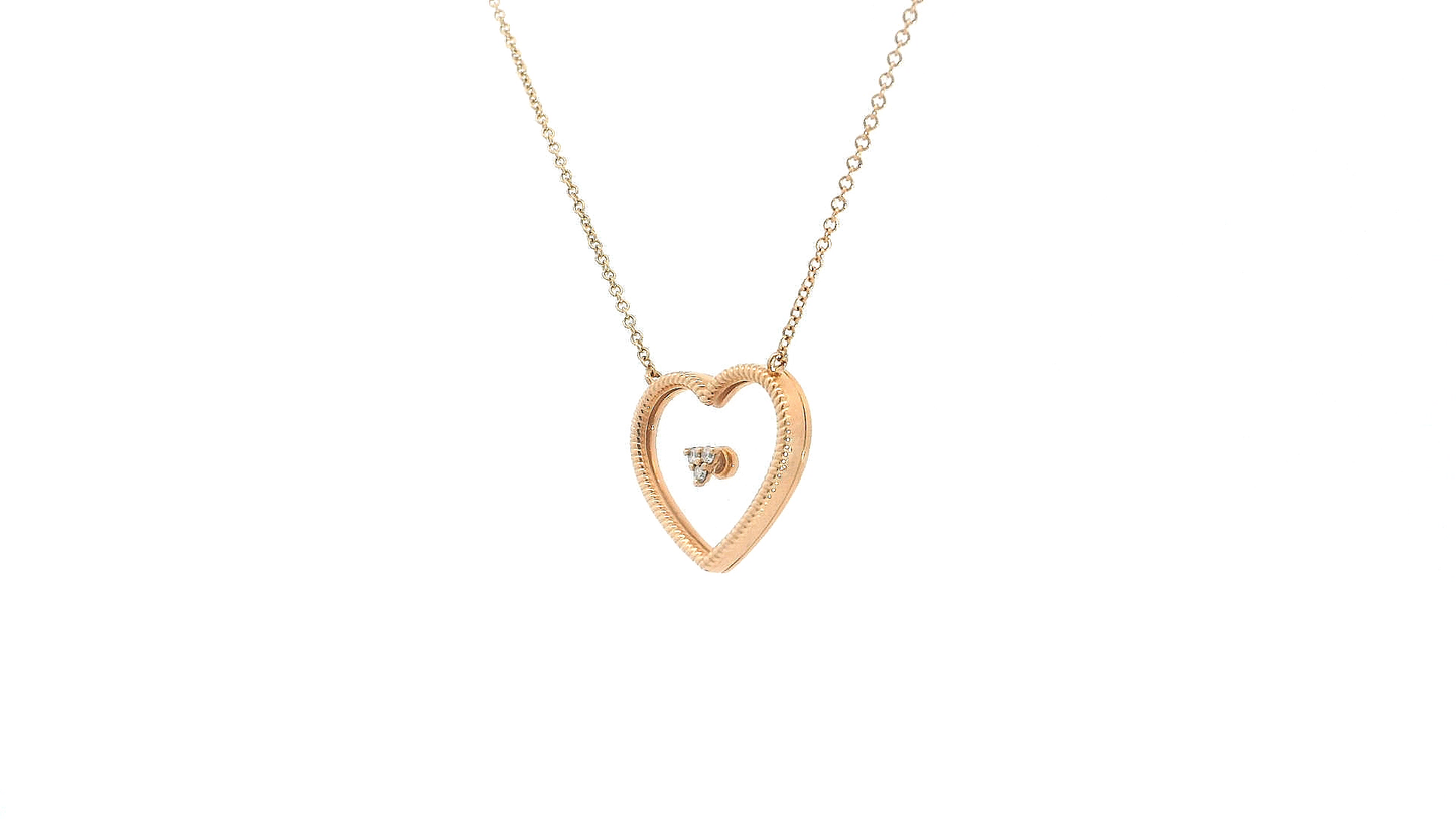 Elegant Heart-Shaped Pendant Necklace
