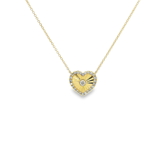 Elegant Heart Pendant Necklace