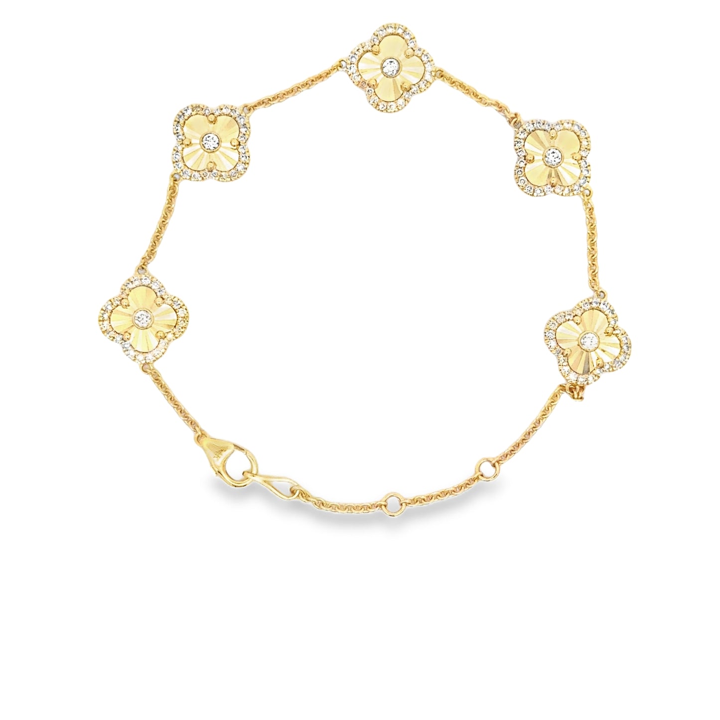 Elegant Floral Gold Bracelet