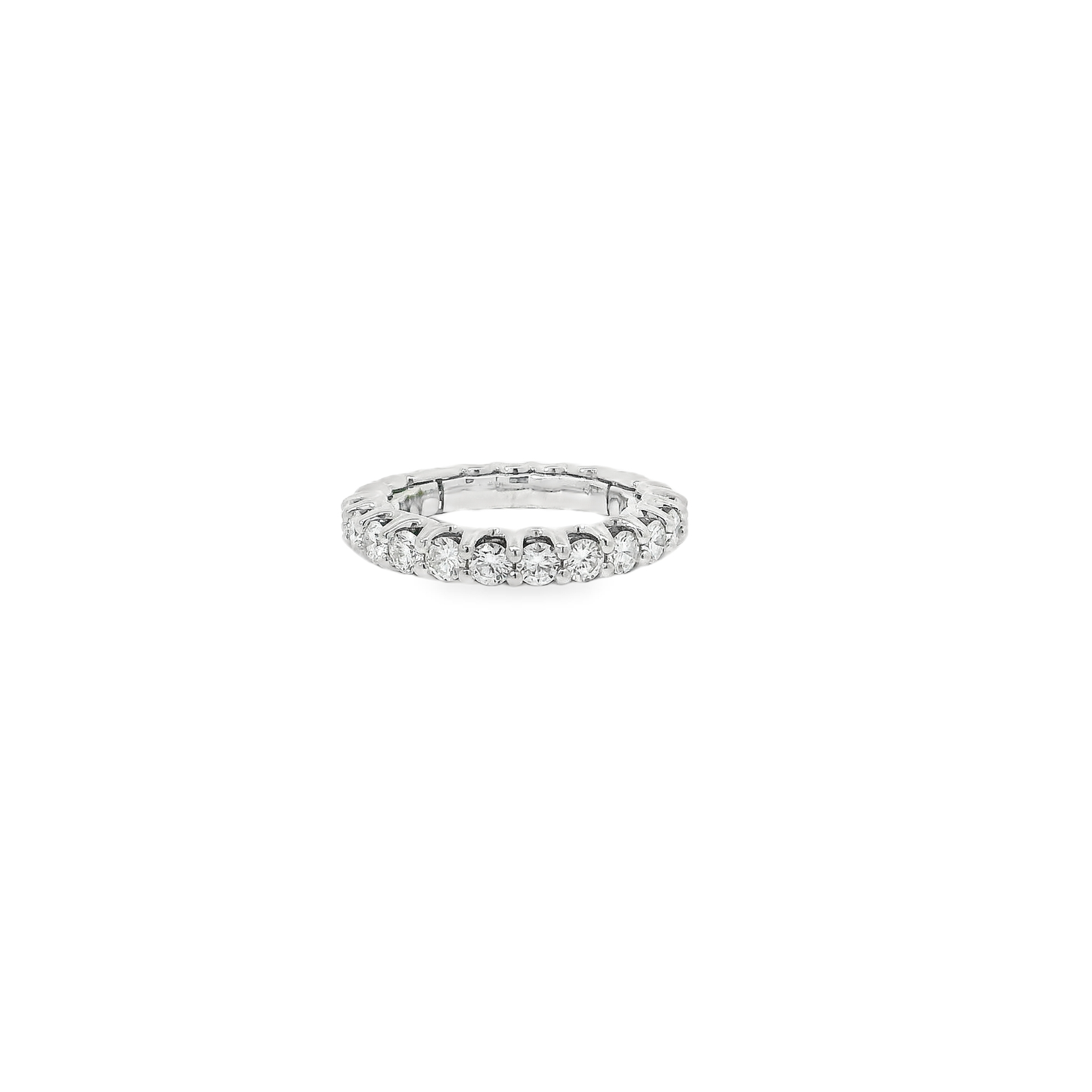 Elegant Diamond Eternity Self-Adjustable Ring