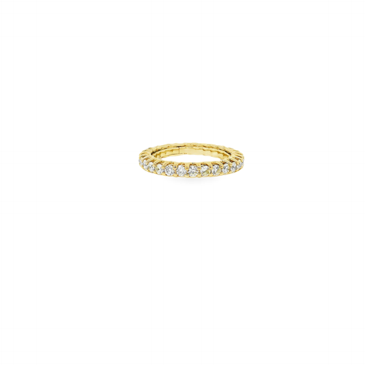 Elegant Diamond Eternity Self-Adjustable Ring
