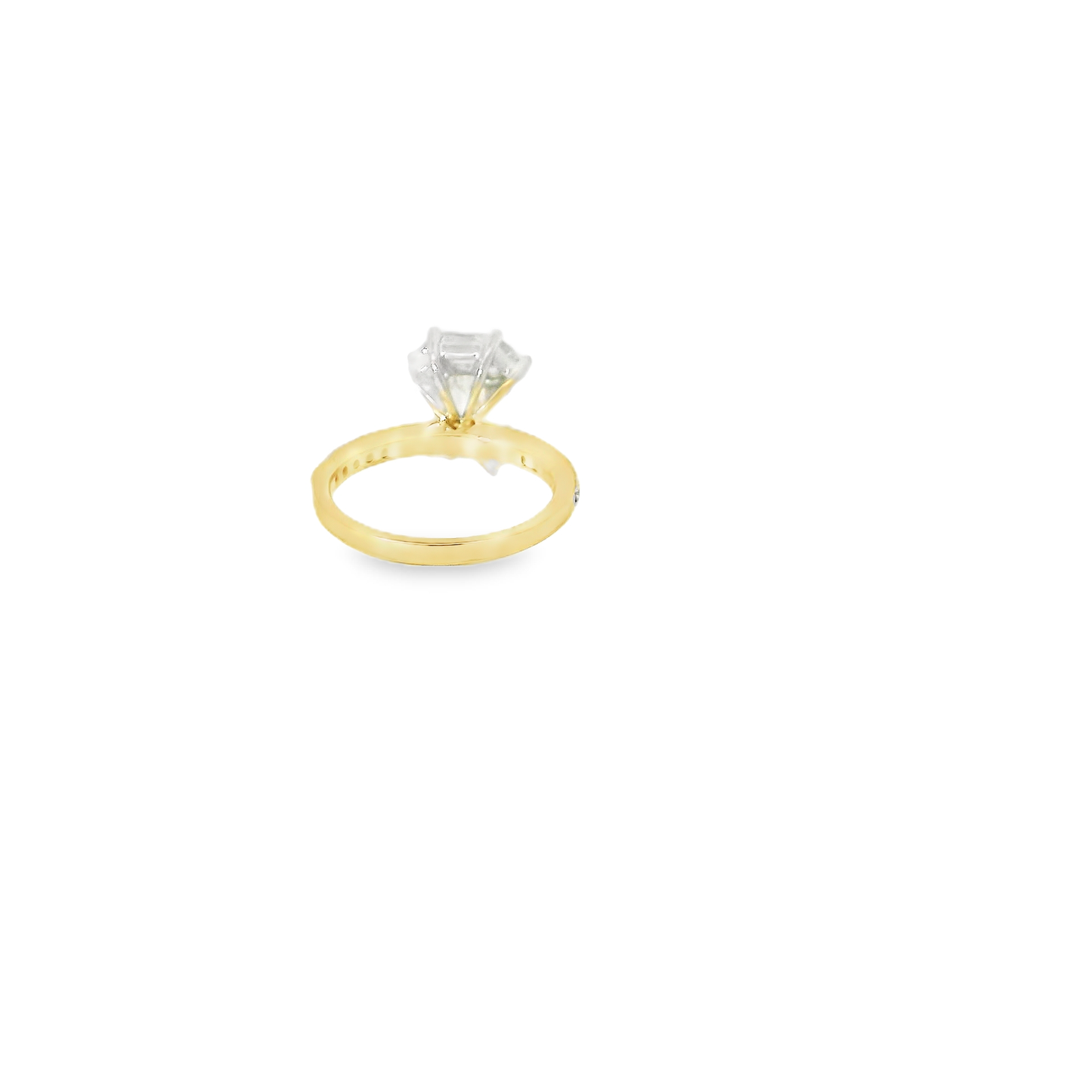 Elegant Emerald Pie Cut Diamond Ring (Special Cut 9pcs)