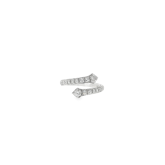 Flexible Elegant Twisted Diamond Ring