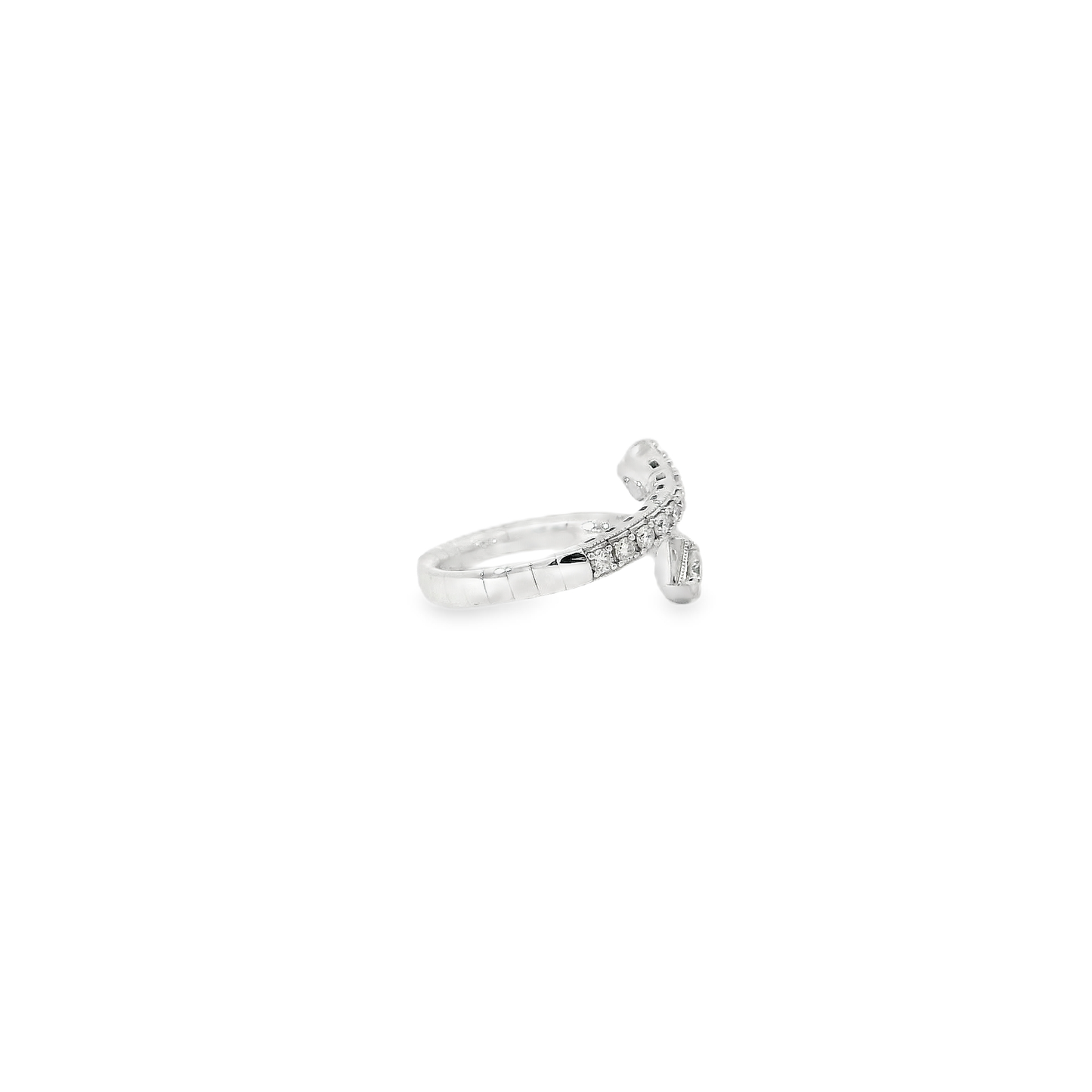 Flexible Elegant Twisted Diamond Ring