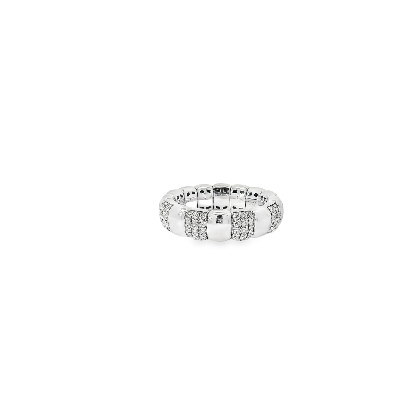 Scratchable Elegant Silver Ring with Sparkling Details