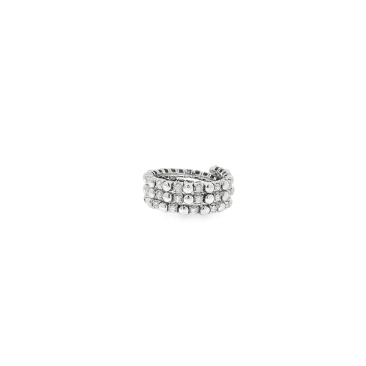 Flexible Elegant Triple Band Diamond Ring