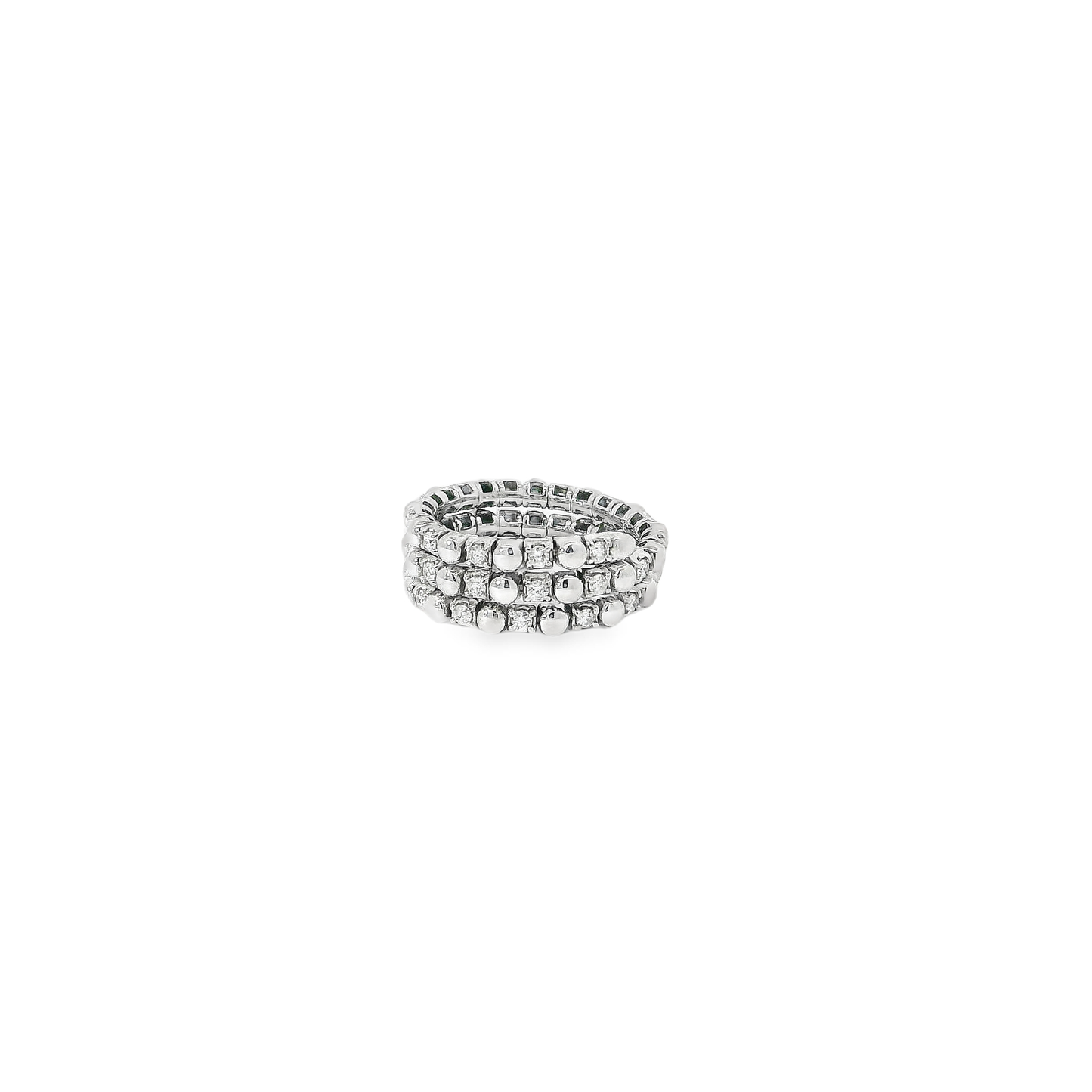 Flexible Elegant Triple Band Diamond Ring