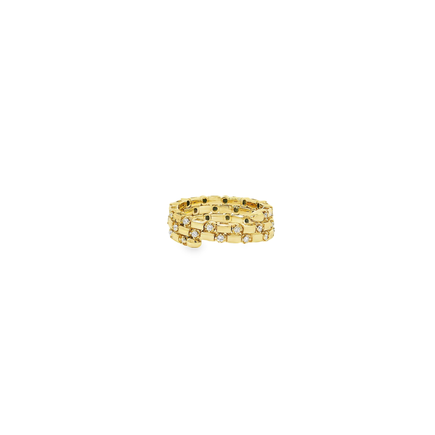 Flexible Elegant Gold Stackable Rings