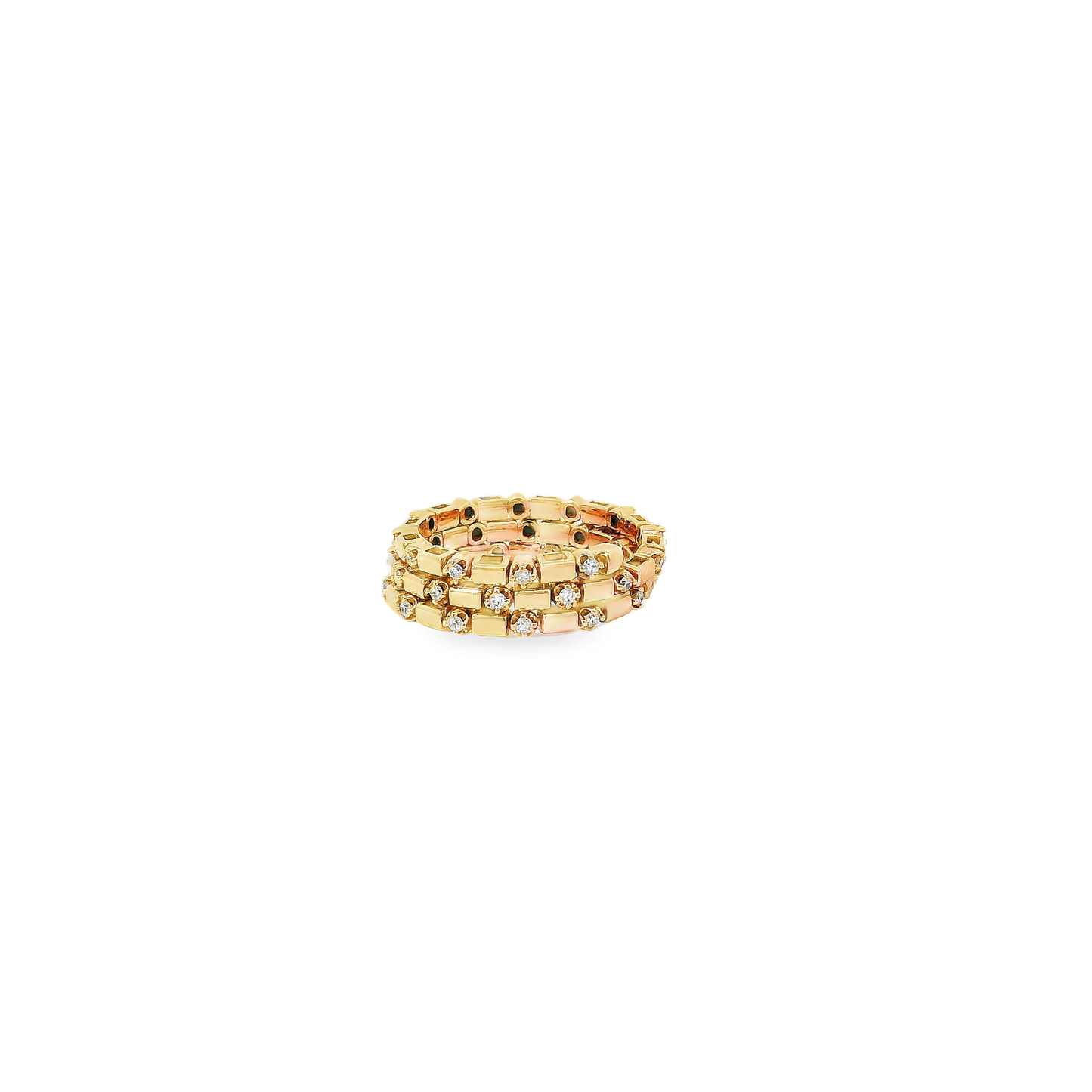 Flexible Elegant Gold Stackable Rings