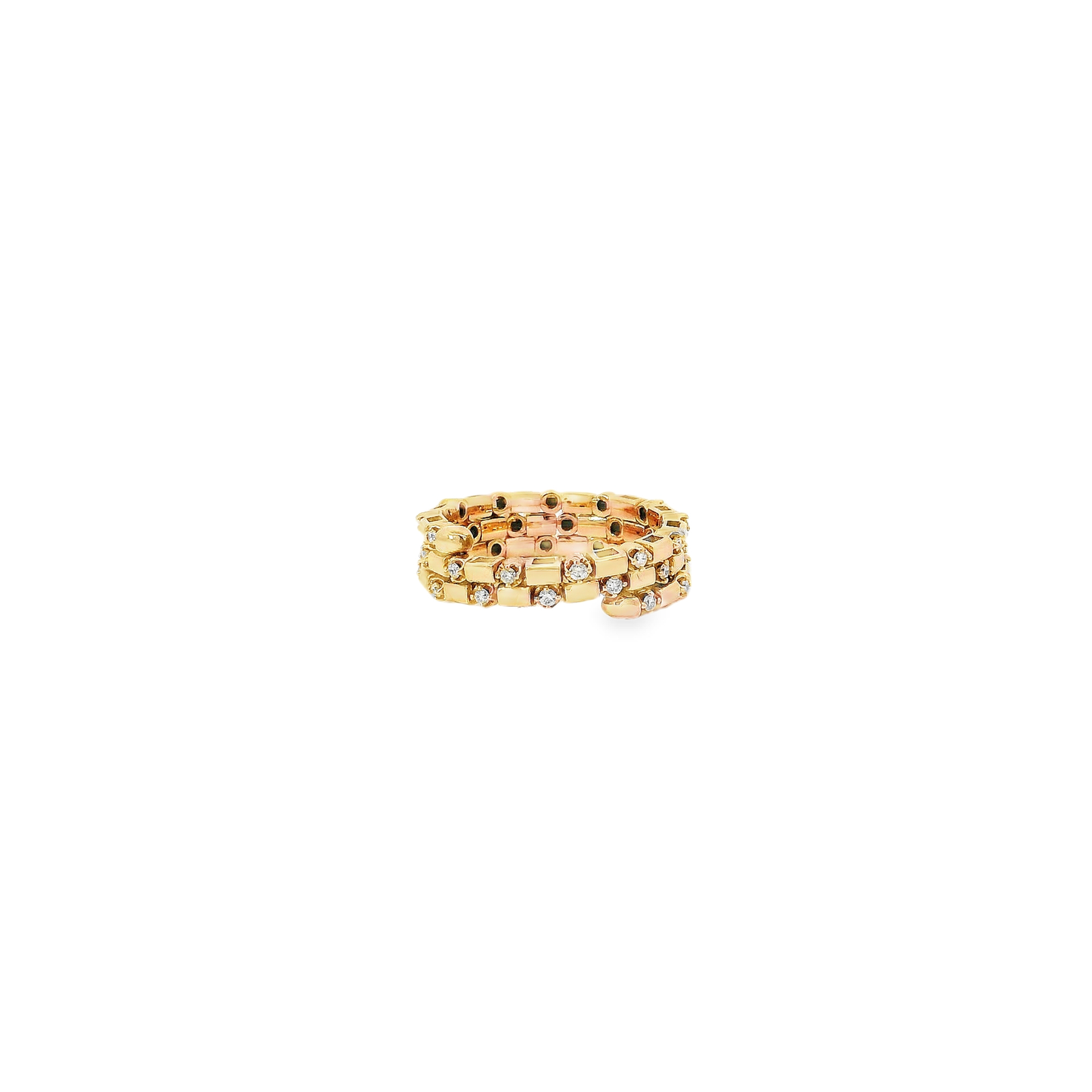 Flexible Elegant Gold Stackable Rings