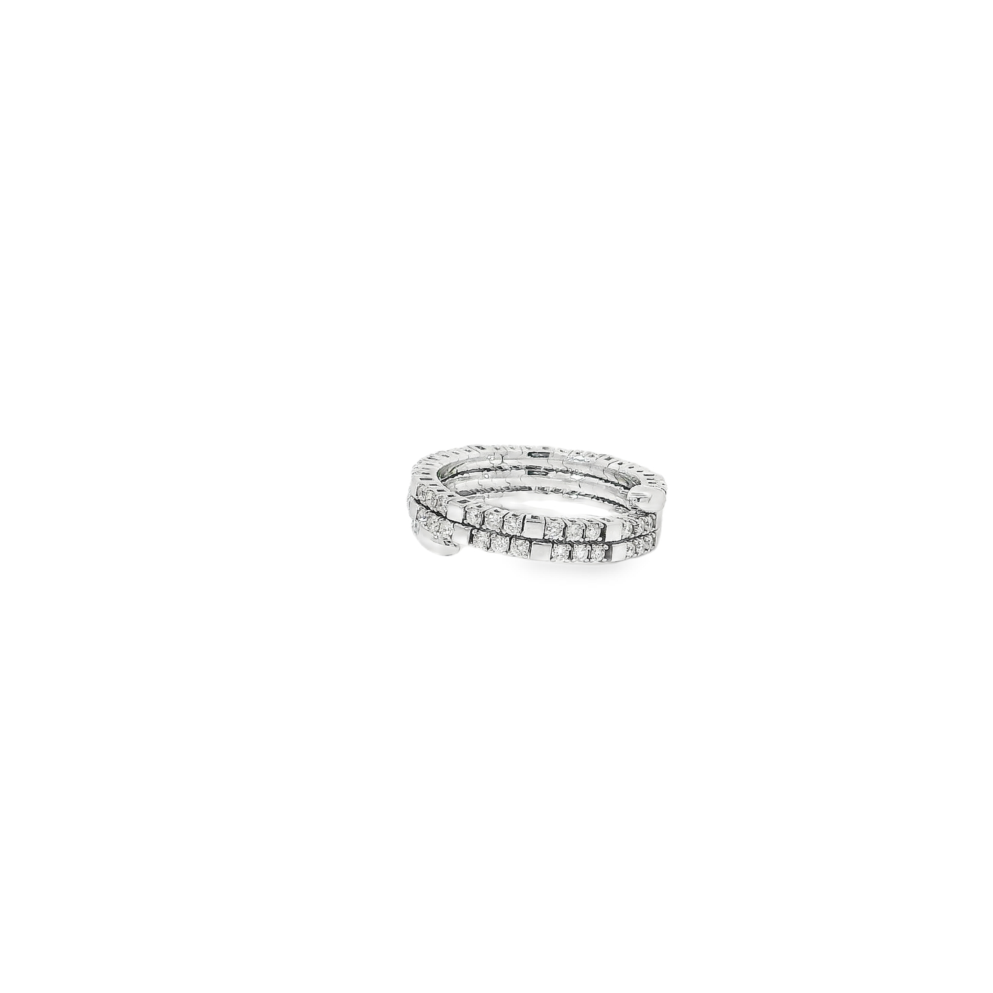 Flexible Elegant Gold and Diamond Ring