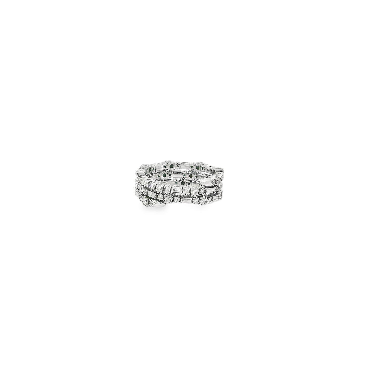 Flexible Elegant Triple Band Diamond Ring