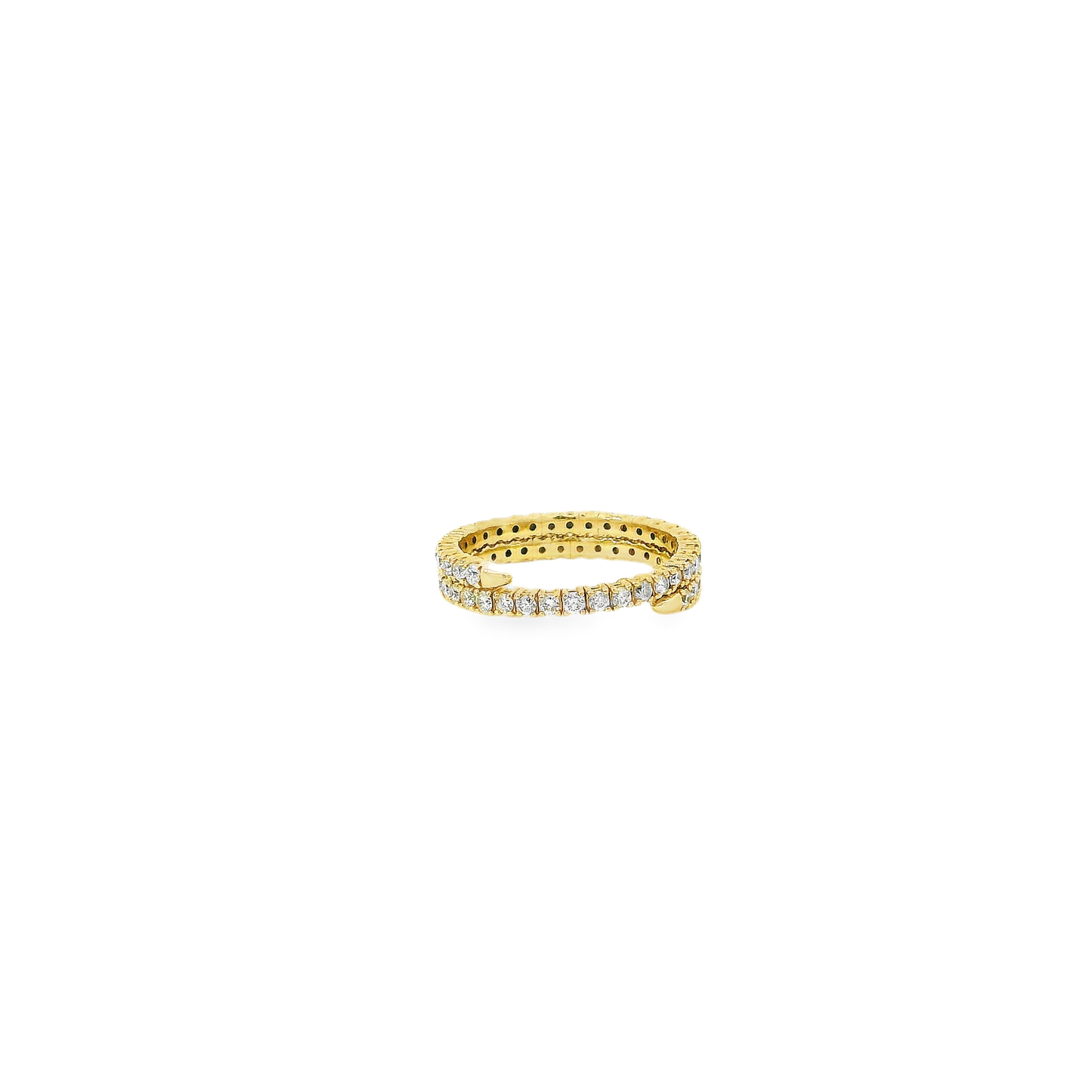 Flexible Elegant Gold and Diamond Ring