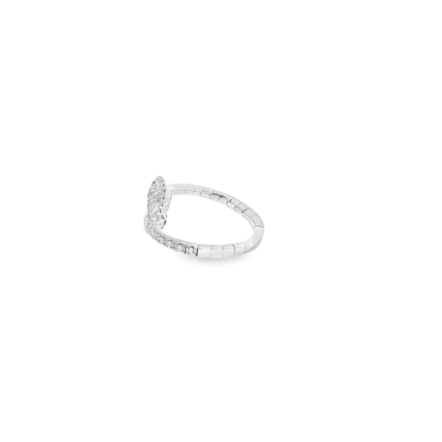Flexible Elegant Double Band Diamond Ring