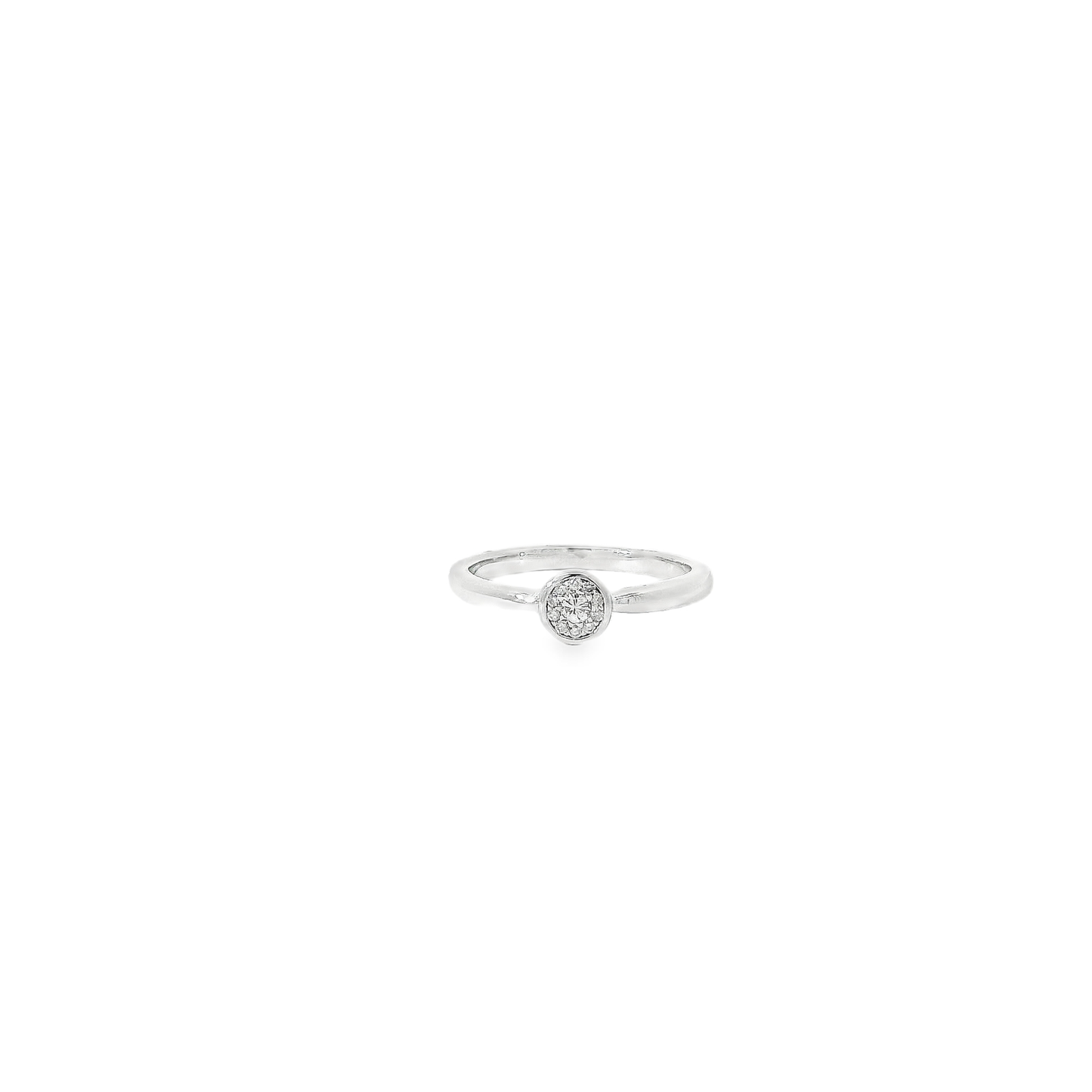 Elegant Ring with Sparkling Center