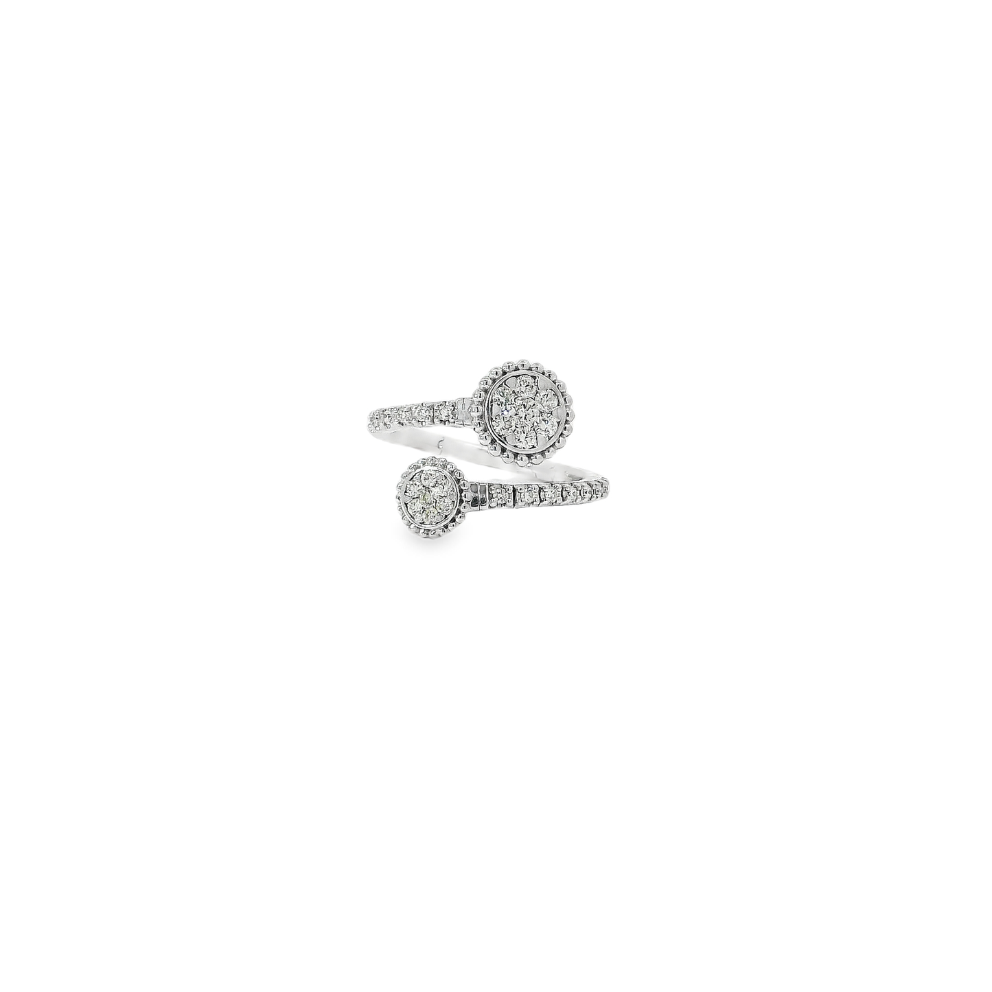 Flexible Elegant Double Halo Diamond Rings