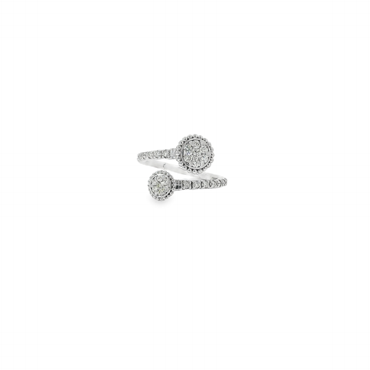 Flexible Elegant Double Halo Diamond Rings