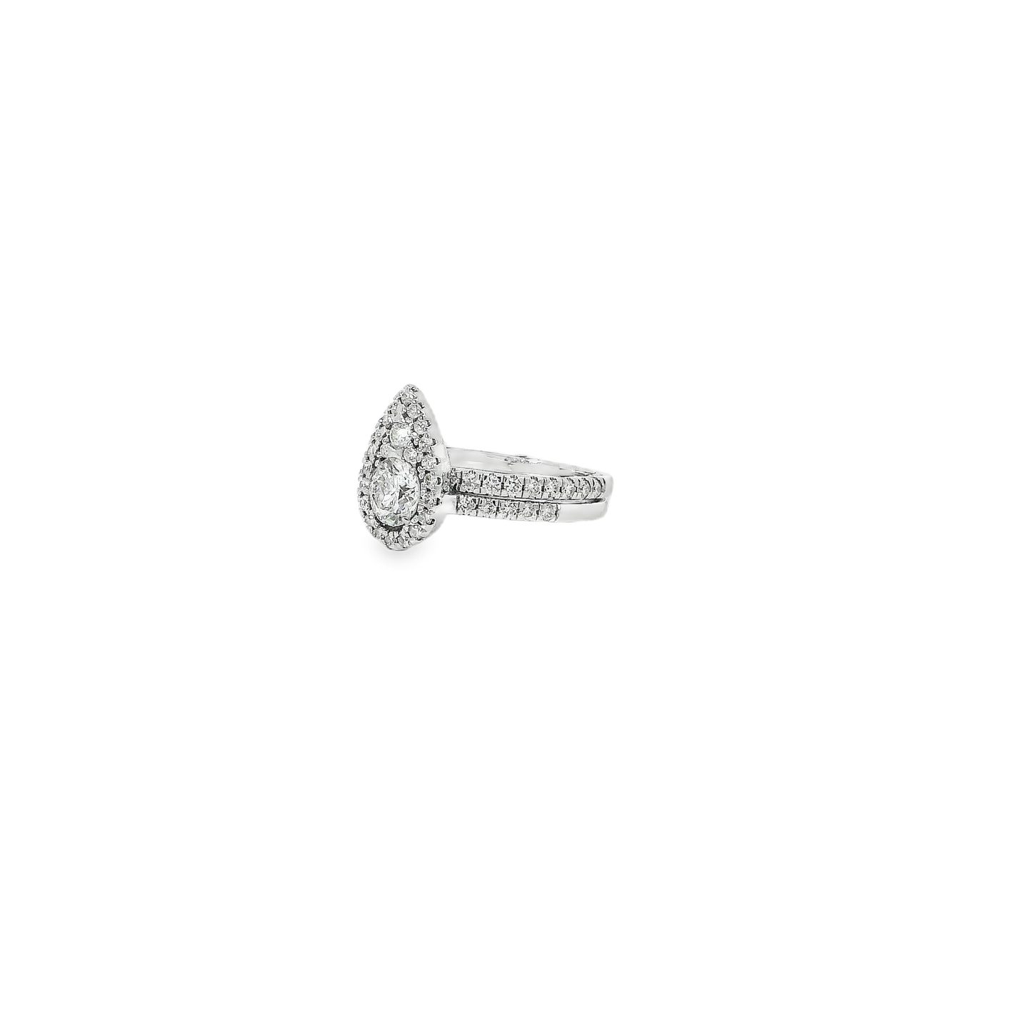 Elegant Pear-Shaped Diamond Ring