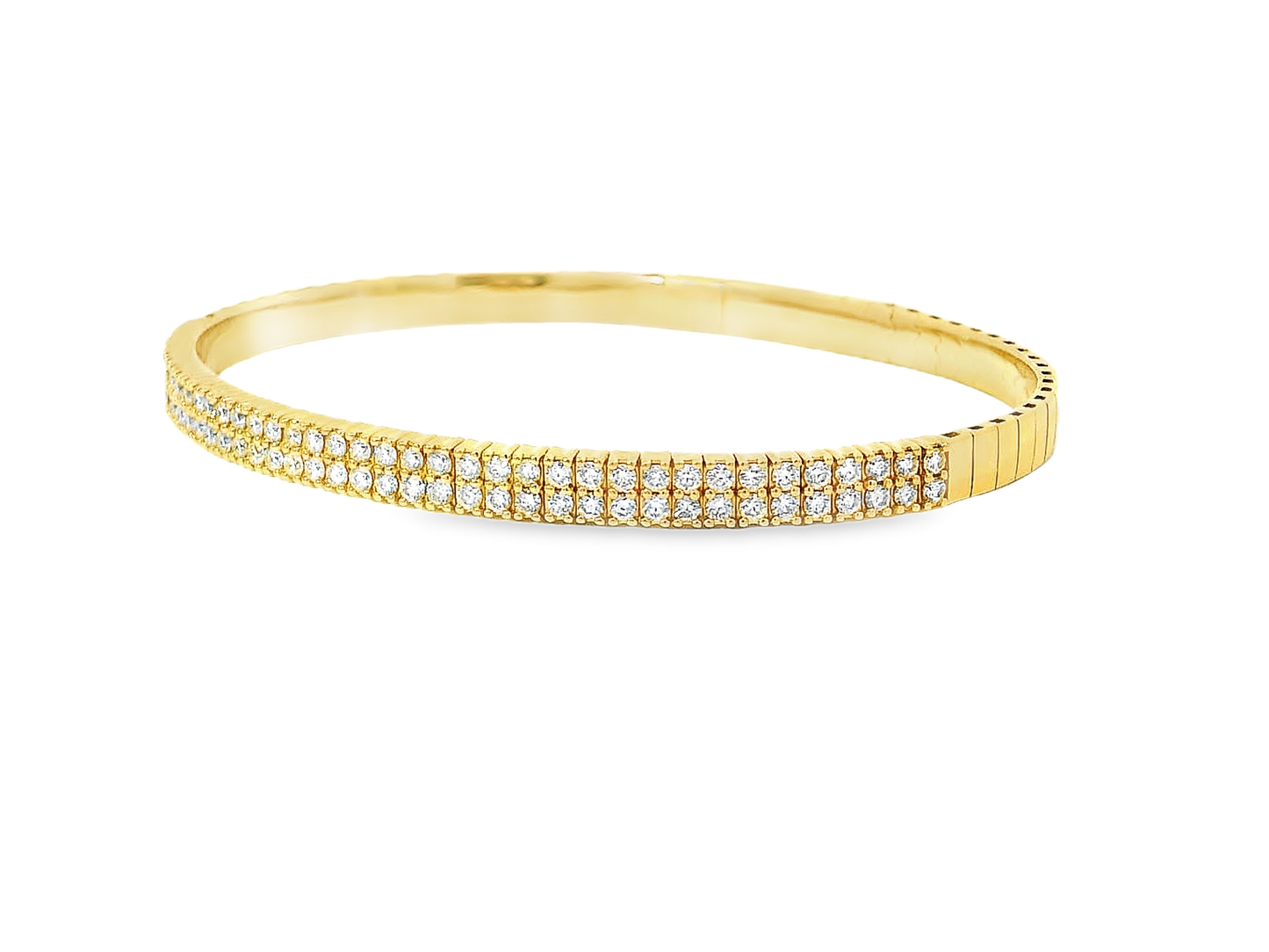 Elegant Gold Diamond Bangle