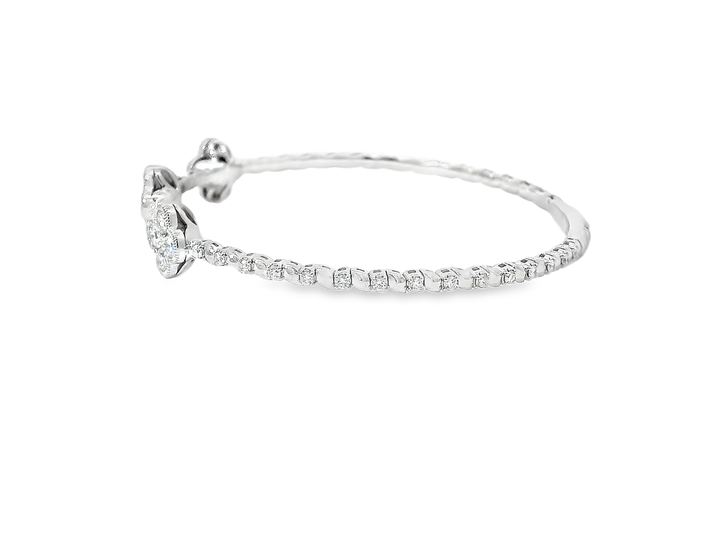 Elegant Gold flexible Bangles with Floral Design