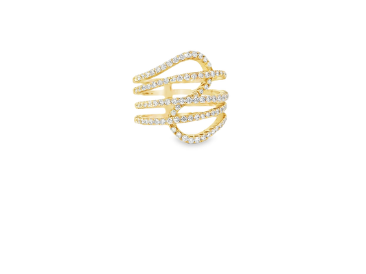 Elegant Wave Ring