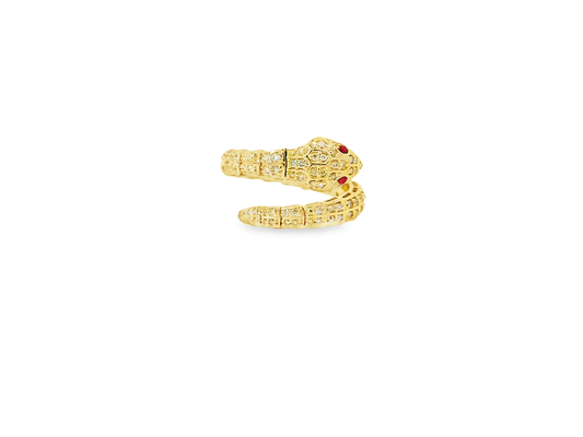 Elegant Snake Design Ring