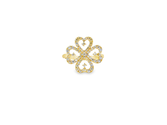 Elegant Heart-Shaped Spinner Ring