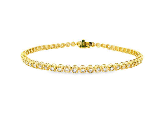 Elegant Gold Diamond Bracelet