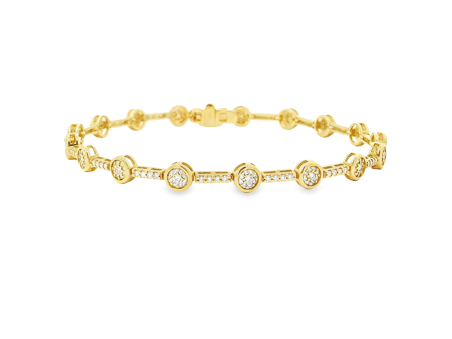 Elegant Gold Diamond Bracelet