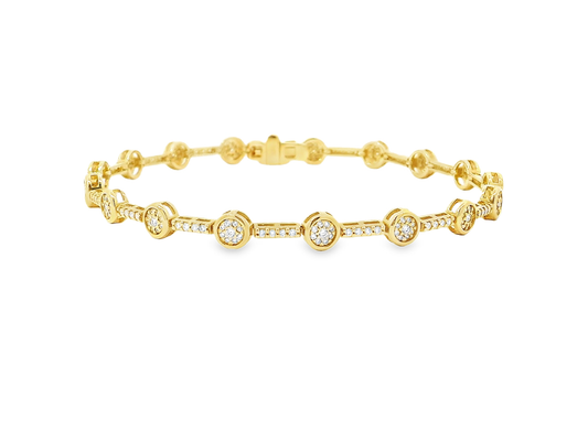Elegant Gold Diamond Bracelet