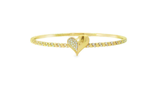 Elegant Gold Heart Bracelet