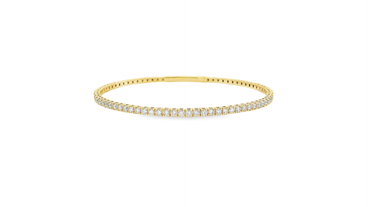Elegant Gold Diamond Bangle