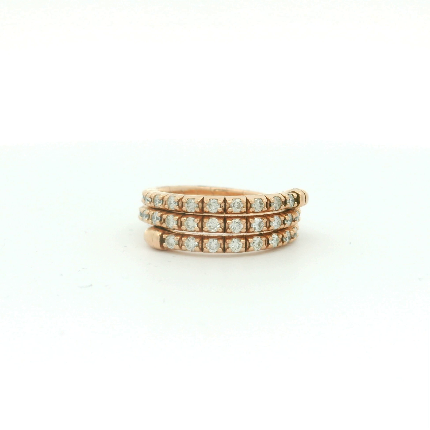 Flexible Elegant Triple Band Diamond Ring