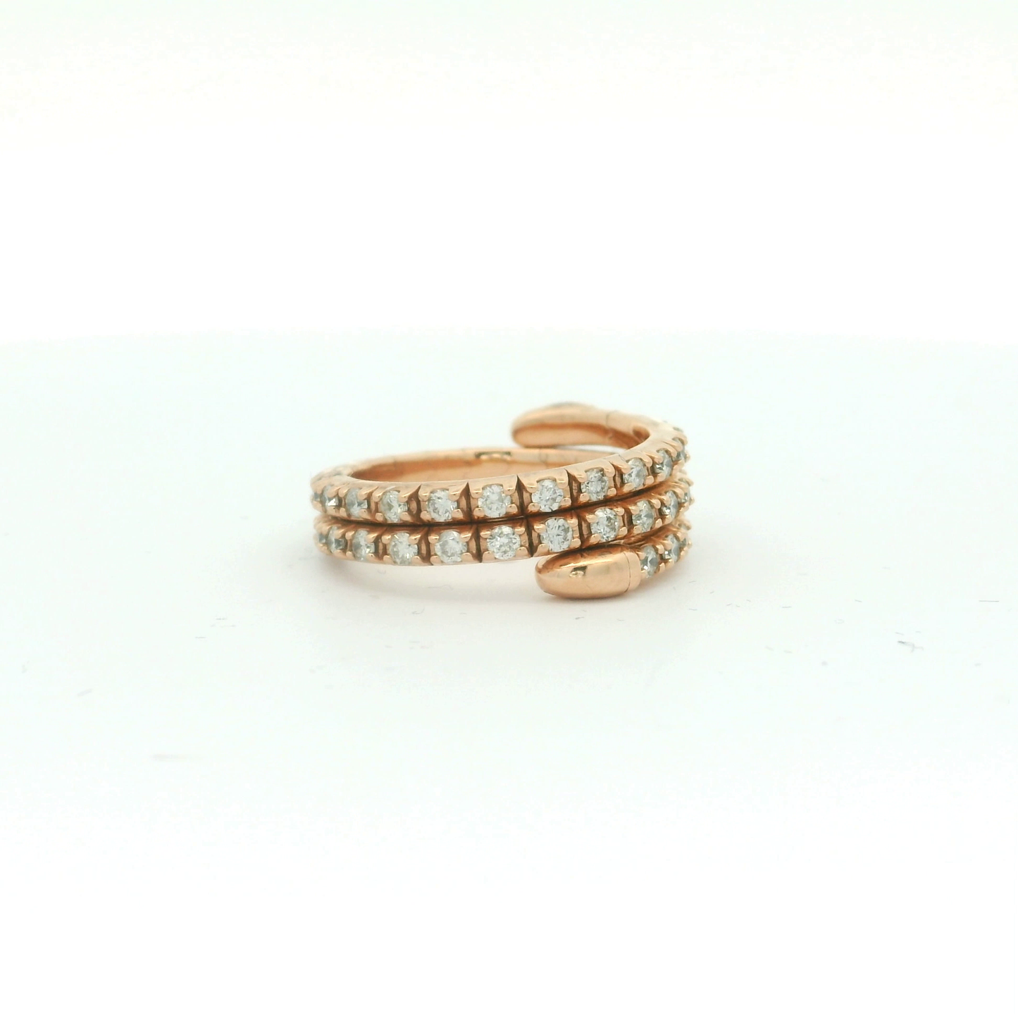 Flexible Elegant Triple Band Diamond Ring