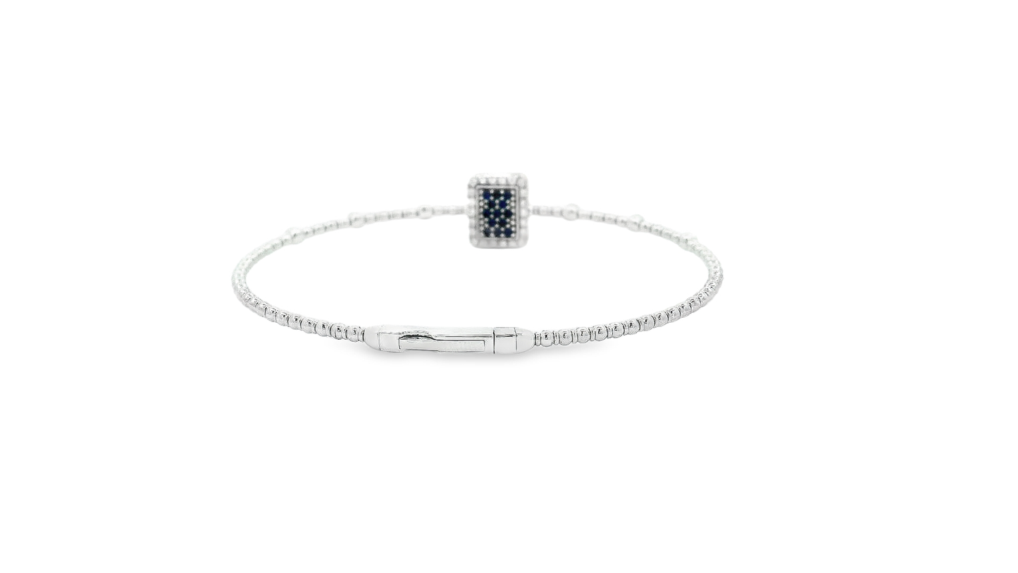 Elegant Gold Bracelet with Gemstone Detail