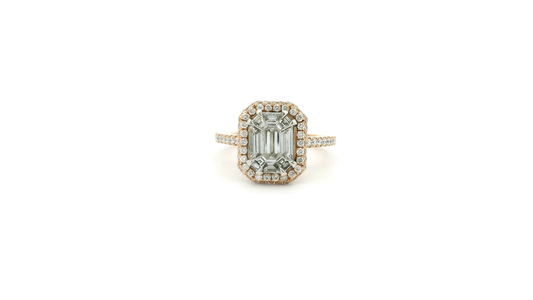Elegant Emerald Cut Diamond Ring
