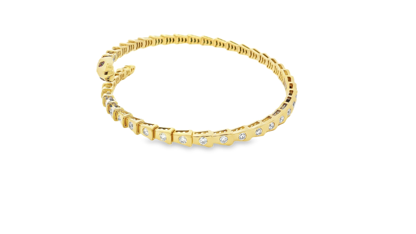 Elegant Snake-Inspired Bracelet