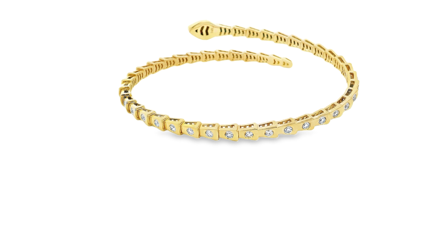 Elegant Snake-Inspired Bracelet