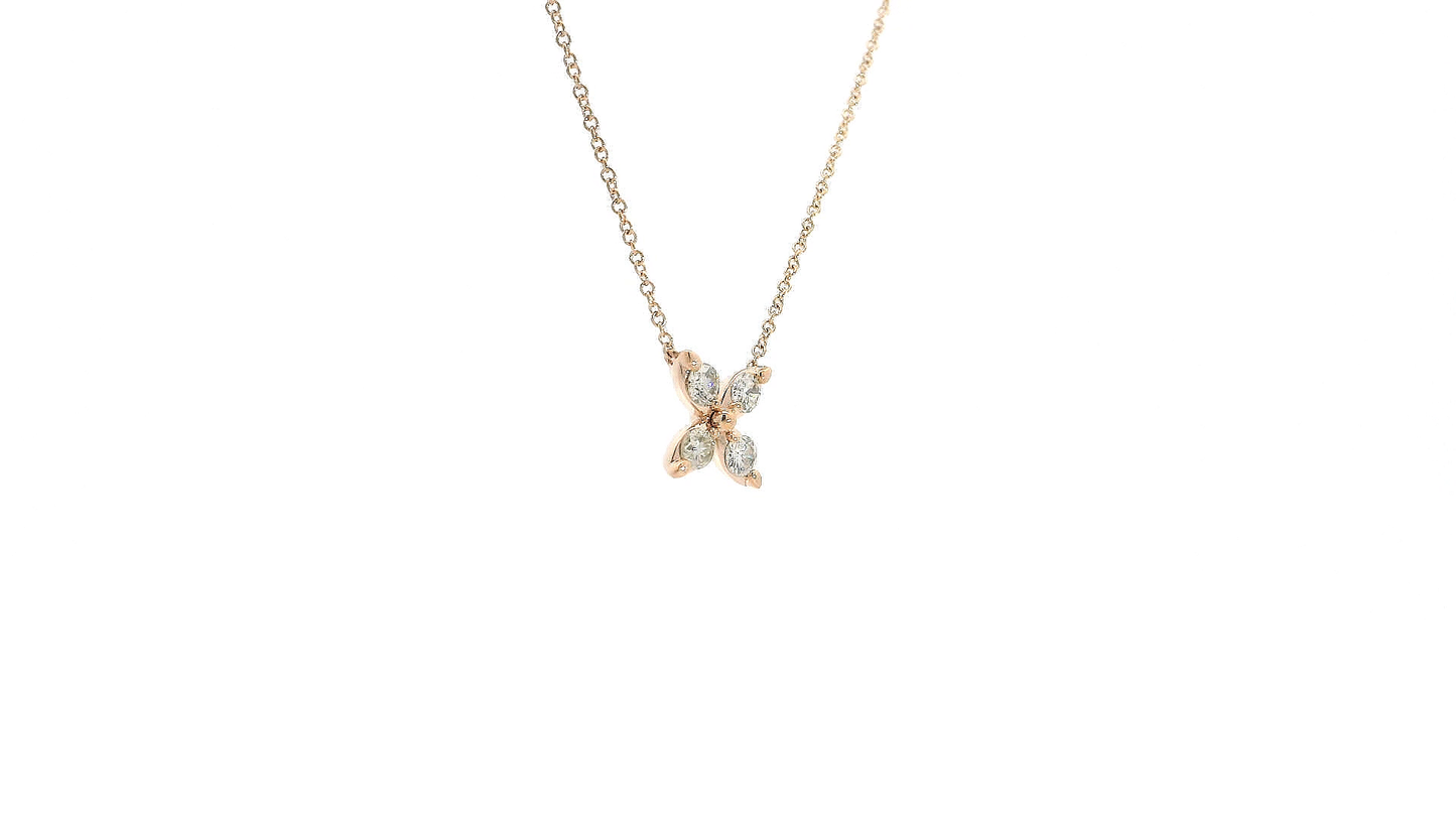 Elegant Gold Butterfly Pendant