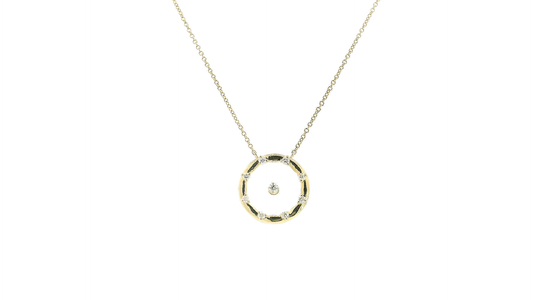 Elegant Oval Pendant Necklace