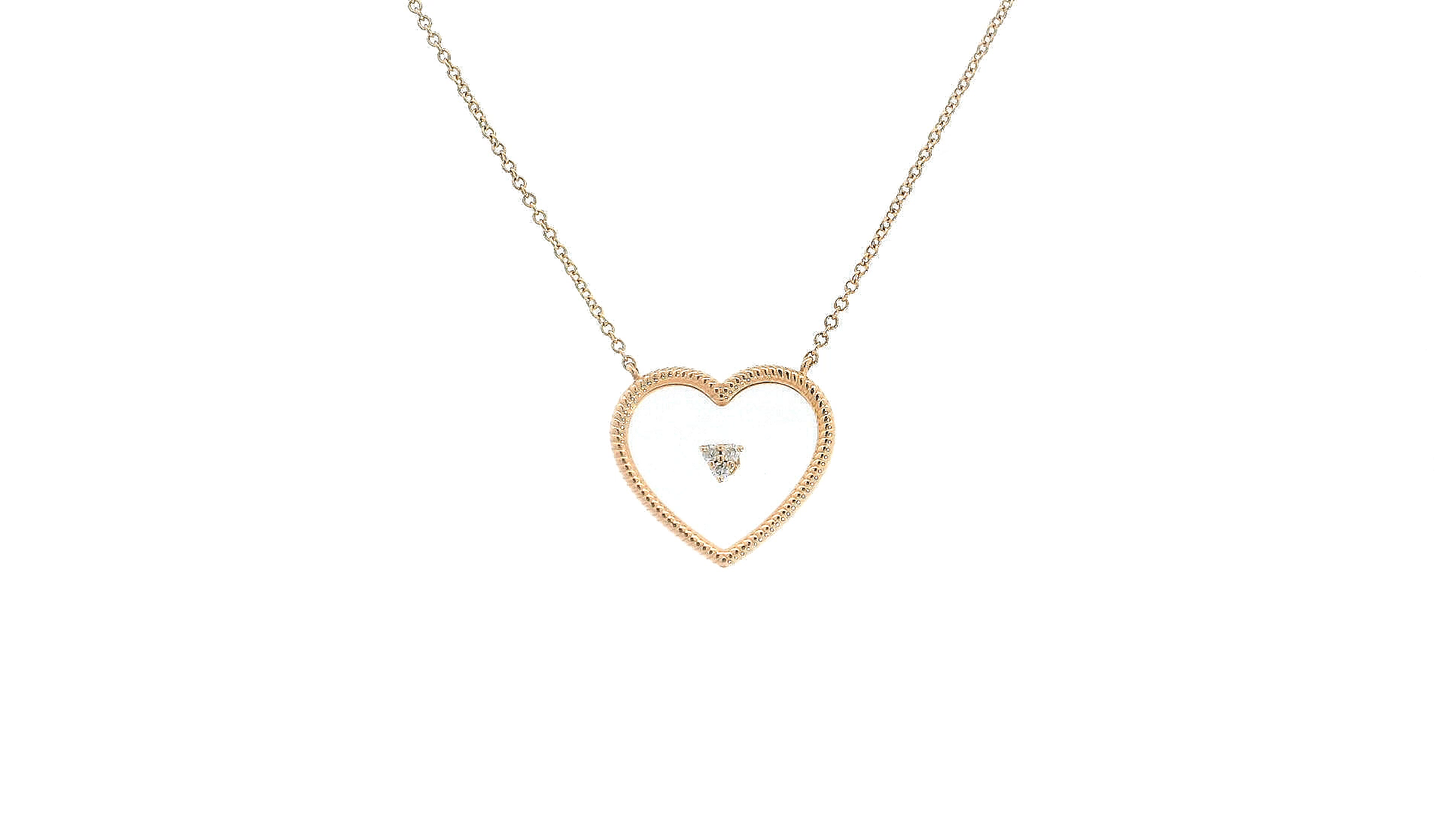 Elegant Heart-Shaped Pendant Necklace
