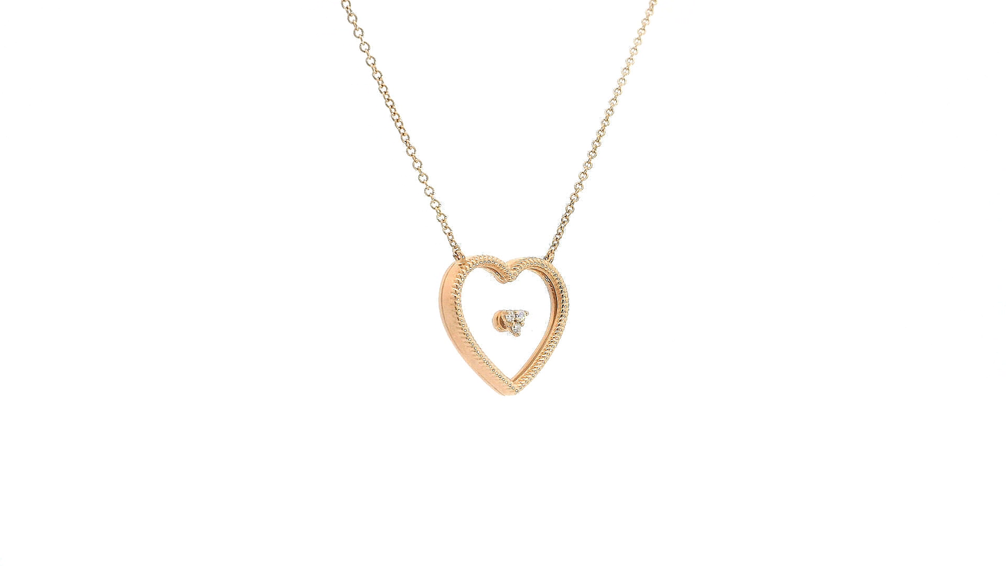 Elegant Heart-Shaped Pendant Necklace