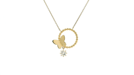 Elegant Butterfly Pendant Necklace