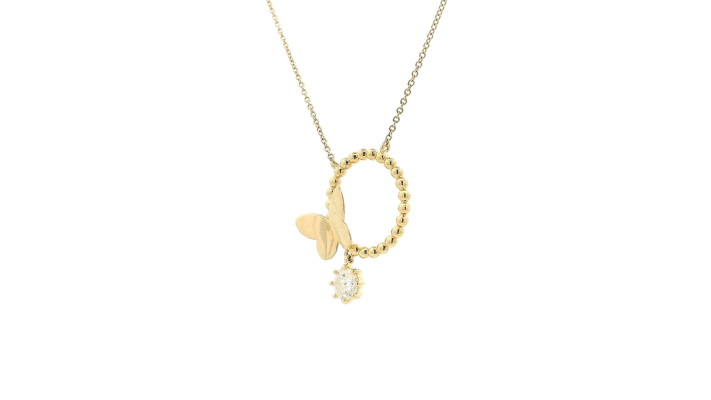 Elegant Butterfly Pendant Necklace