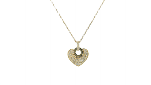 Elegant Heart-Shaped Pendant Necklace