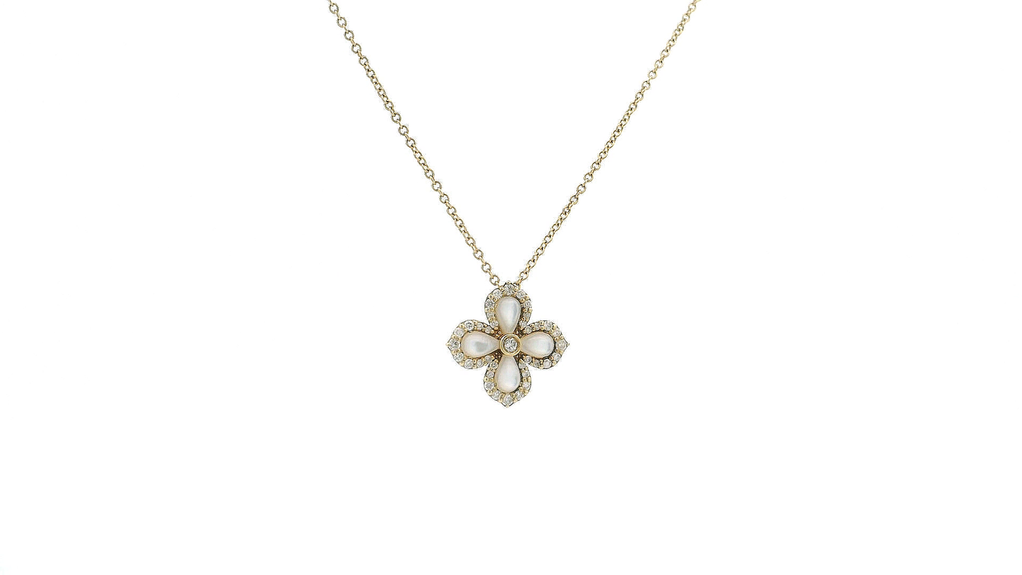 Elegant Gold Pendant with Gemstone Accents